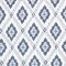 Indigo - Blue Abstract & Geometric,Diamonds Upholstery Fabric 54 Inches"